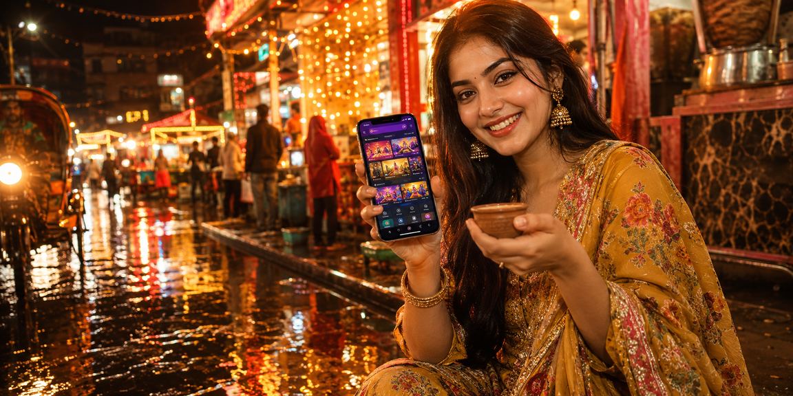 ময়মনসিংহে রাতের বাজারে মোবাইল পেমেন্ট ব্যবহার করছেন একজন ব্যবহারকারী